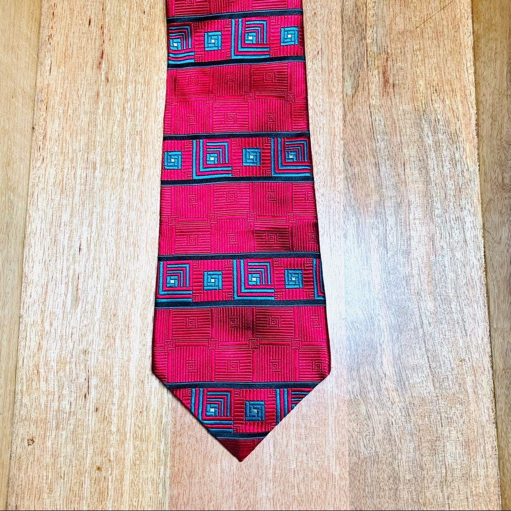 Men’s Christian Dior Geometric Neck Tie 100% Silk